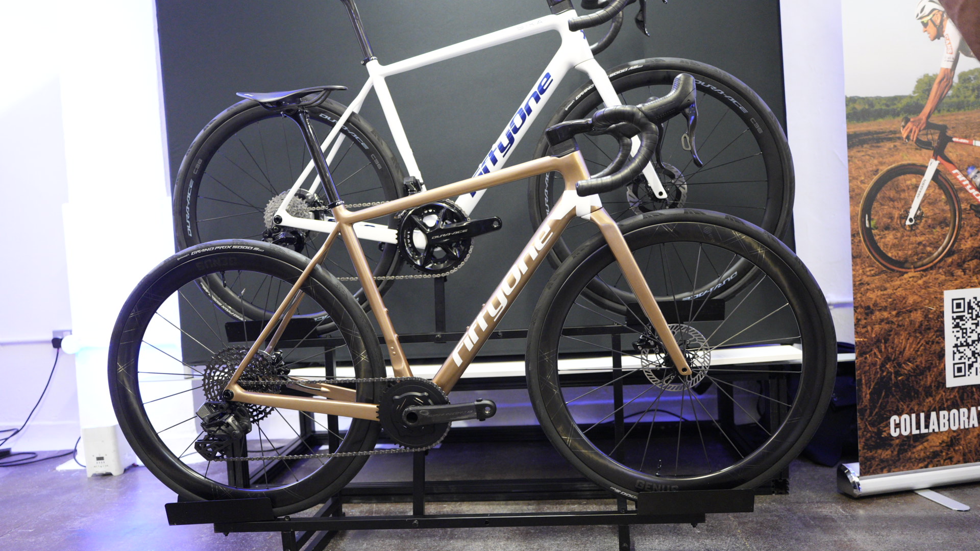 close up details of expensive bikes