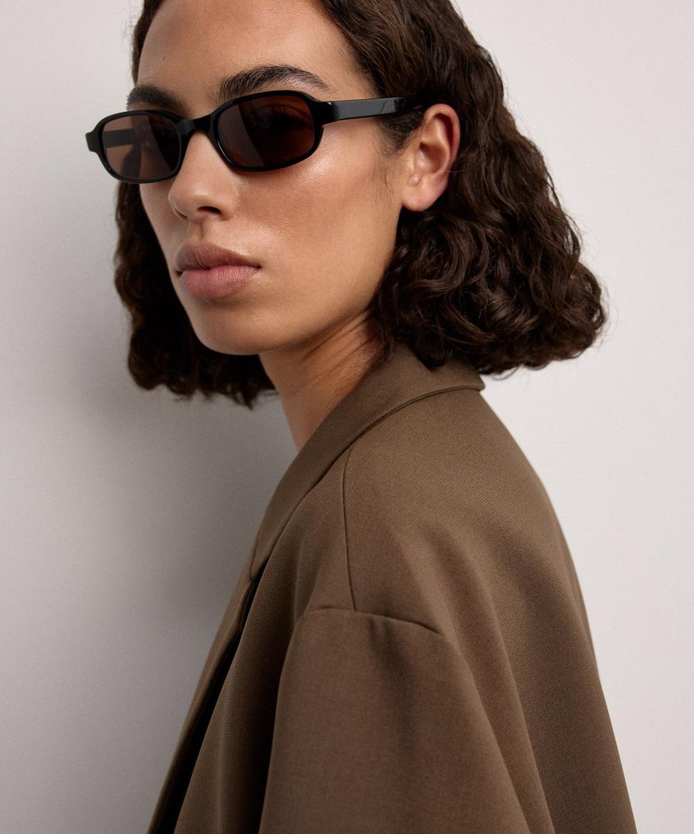 Margot Black Rectangle Sunglasses
