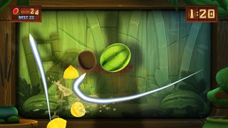 Fruit Ninja Kinect Demo Gameplay 