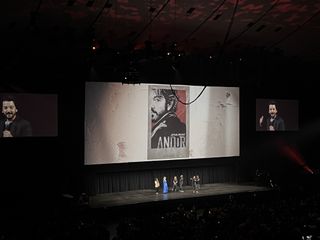 The Andor poster revealed at the Star Wars Celebration Lucasfilm Showcase.