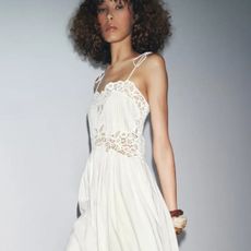 Woman in white dress