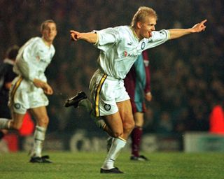 Alf-Inge Haaland in his playing days for Leeds