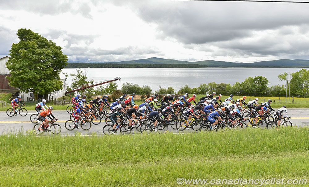 Through the Quebec countryside in the rain