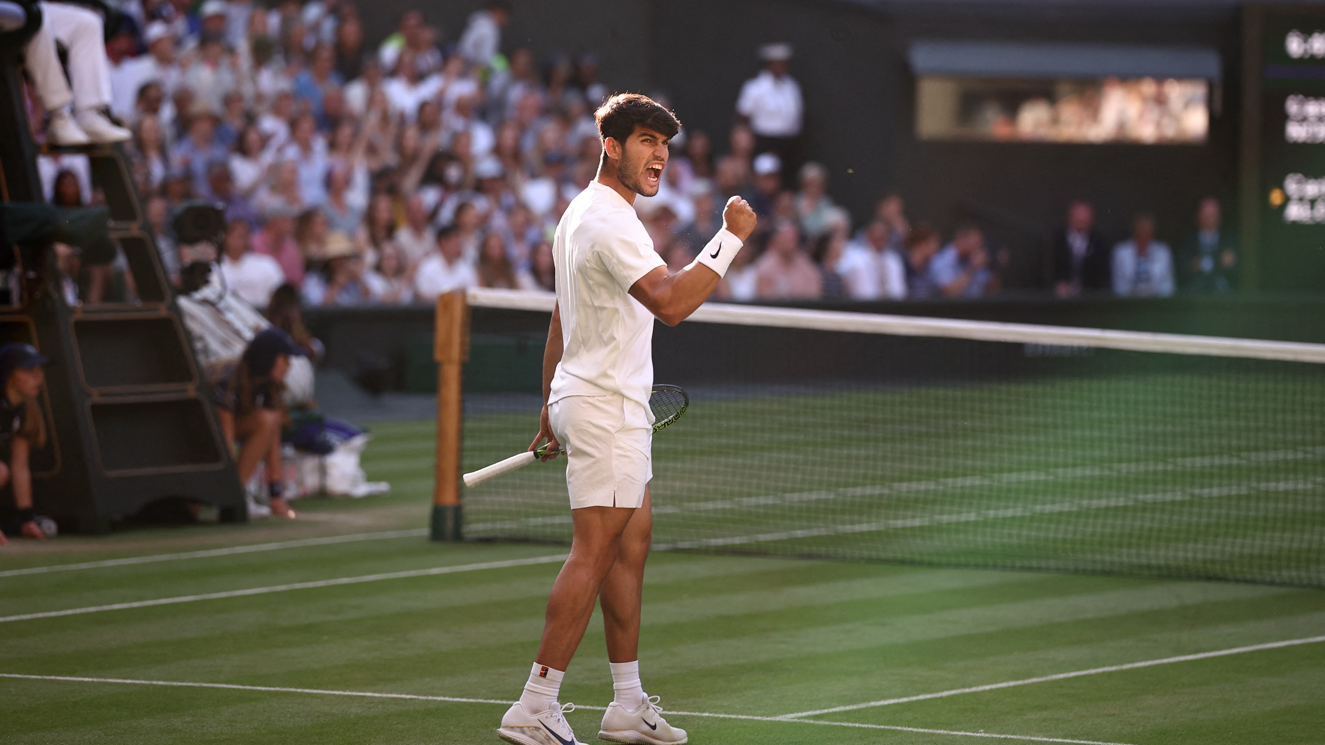 Carlos Alcaraz at Wimbledon 2025