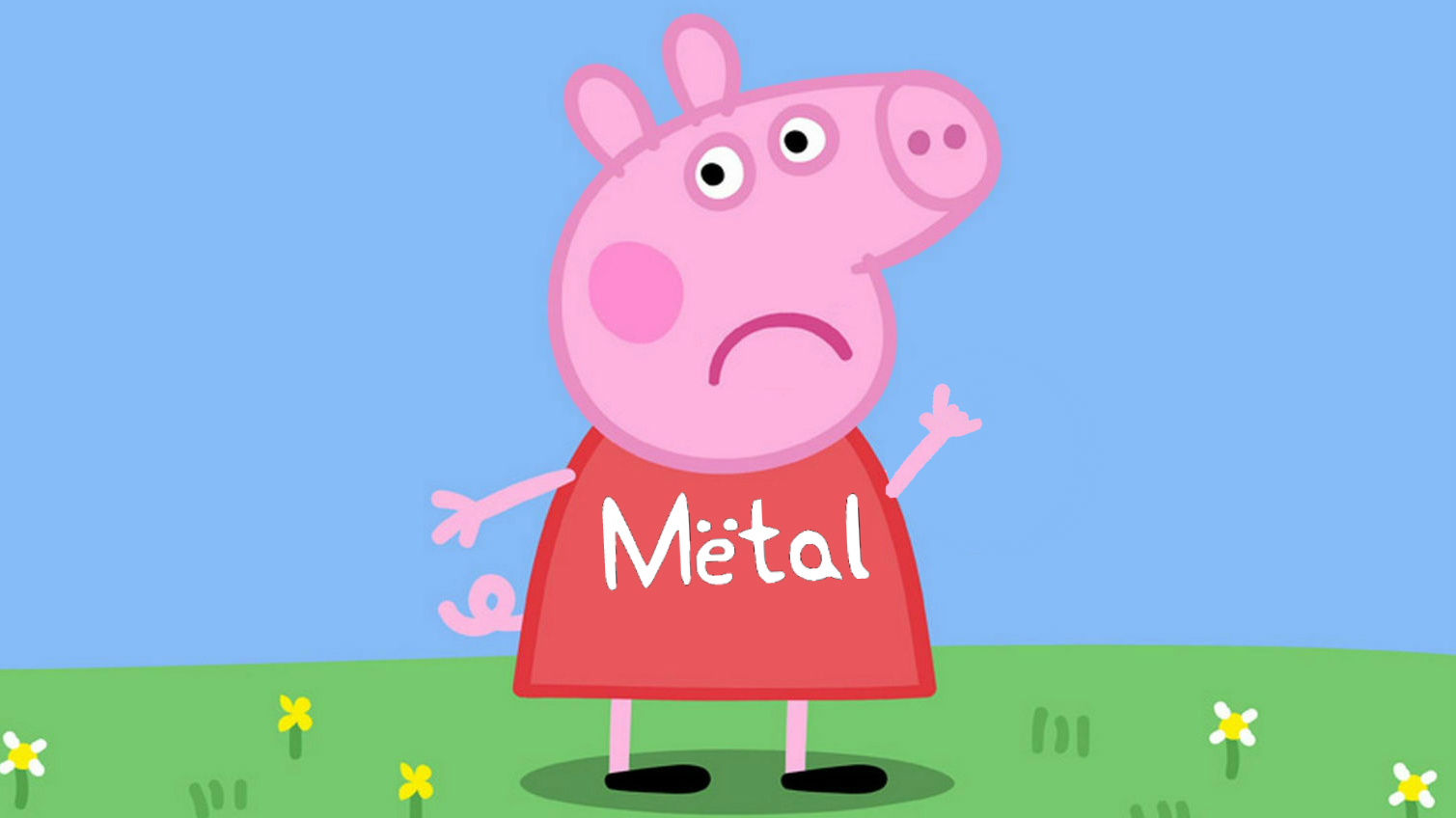 This Peppa Pig fan-made parody clip features the band Disfiguring The Goddess