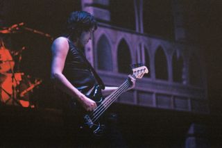 Pete Way, bass guitar for Ozzy Osbourne Speak of the Devil tour 14 December 1982 Wembley Arena