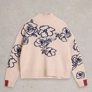 Sprig Floral Wool Jumper 