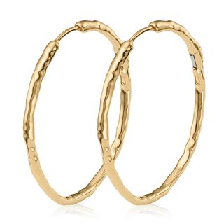 Gold Vermeil Siren Muse Large Hoop Earrings