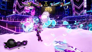 A Foamstars screenshot showing online combat in a colorful arena.