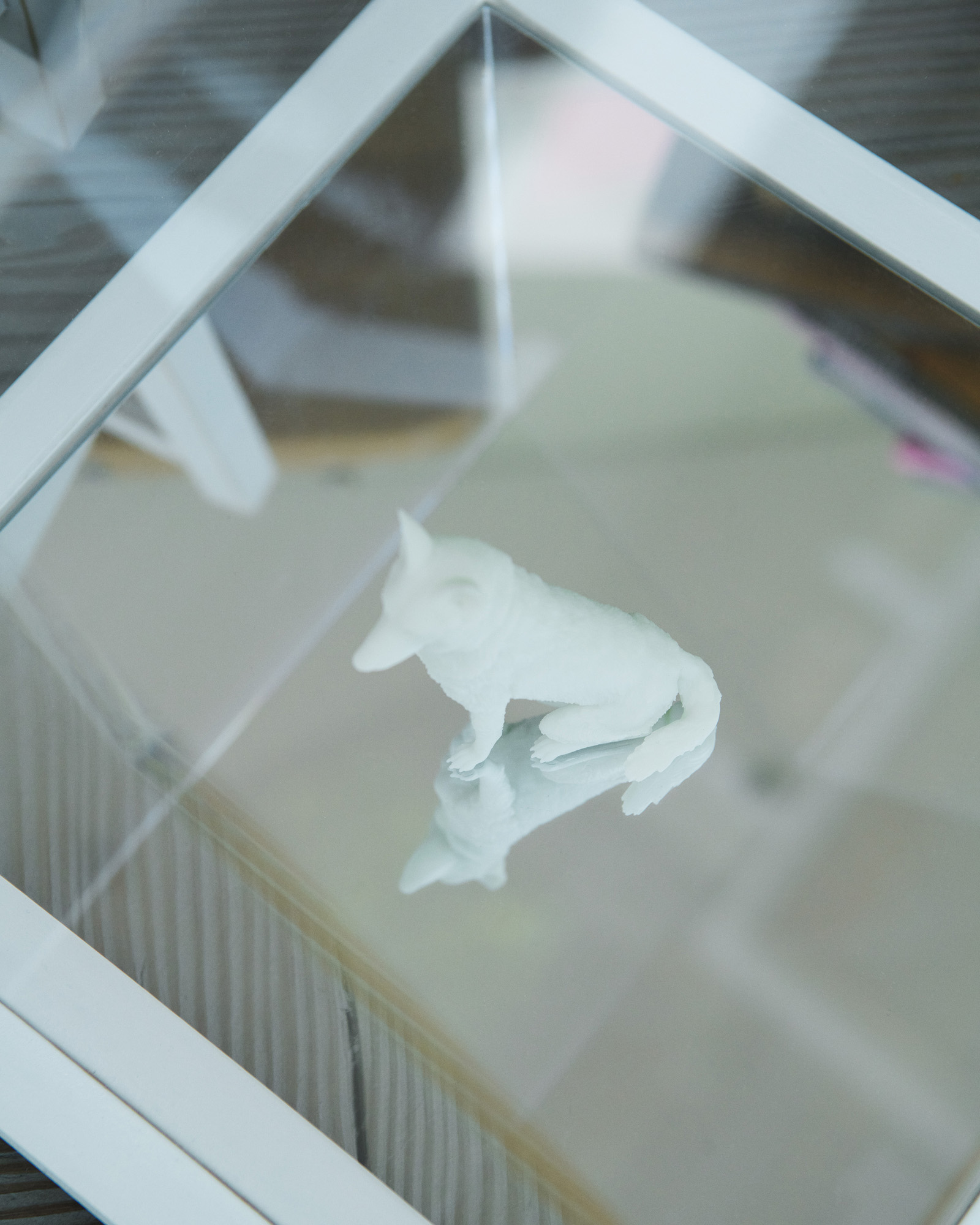 Designs and prototypes in Es Devlin's studio