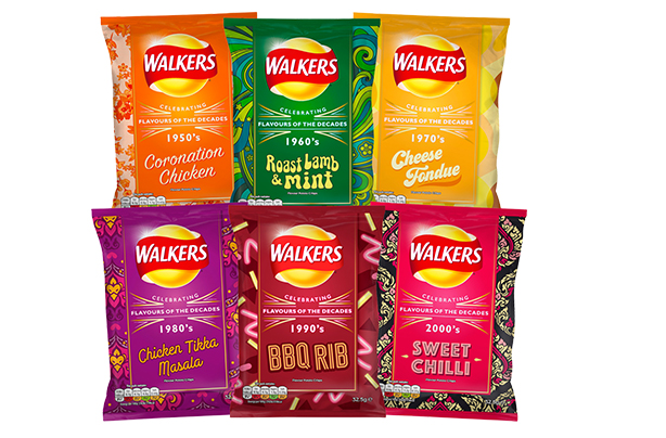 Walkers Launch SIX New Flavours Of Crisps To Celebrate 70 Years In The 