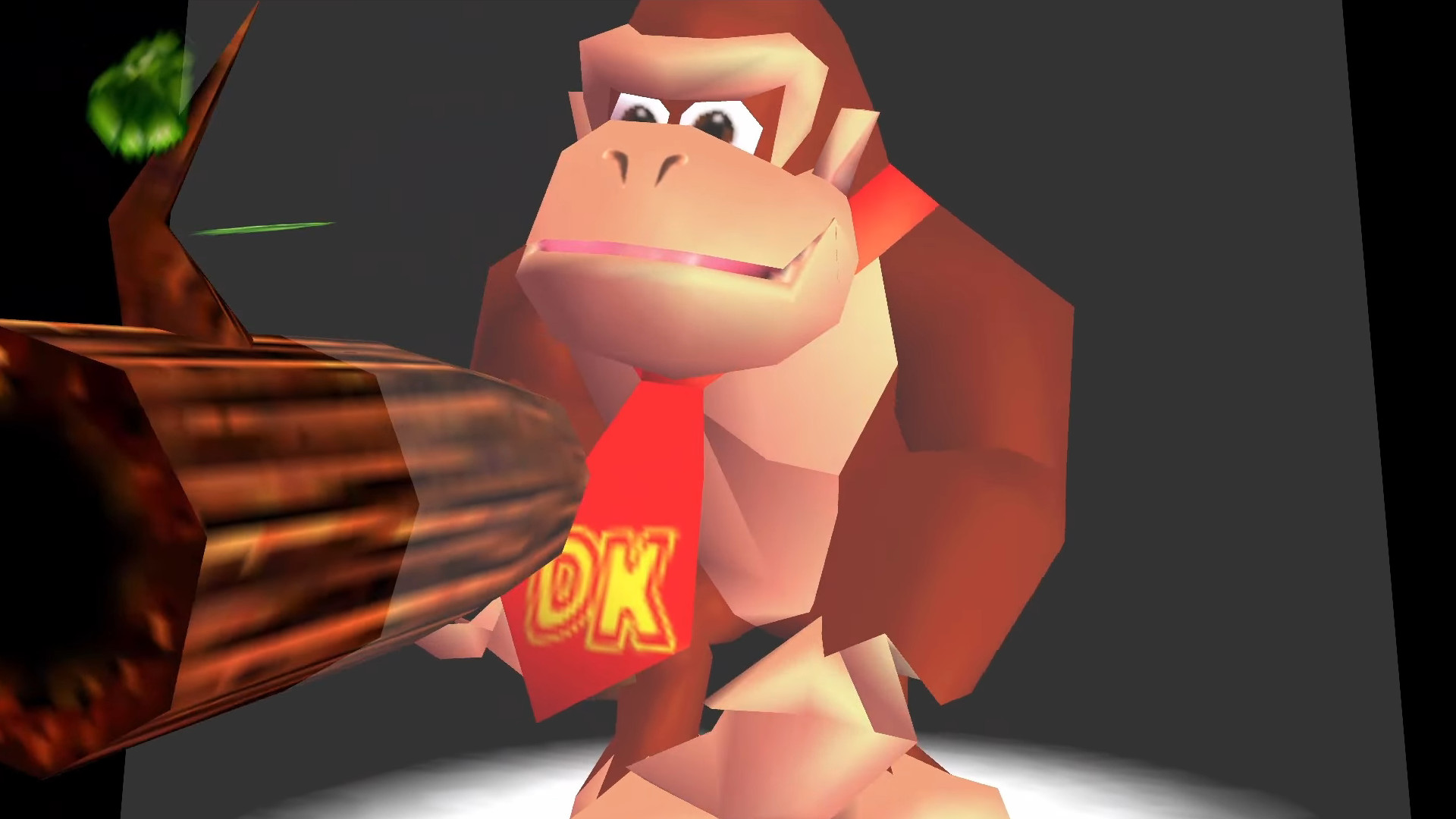 Donkey Kong wields his coconut gun in the fanmade Donkey Kong 64: Recompiled