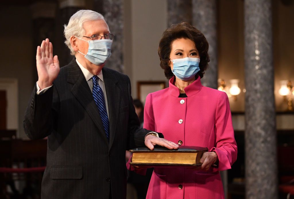 Mitch McConnell and Elaine Chao