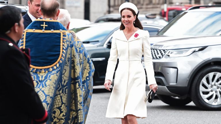 Kate Middleton channels Diana at the Anzac Day service in Westminster Abbey