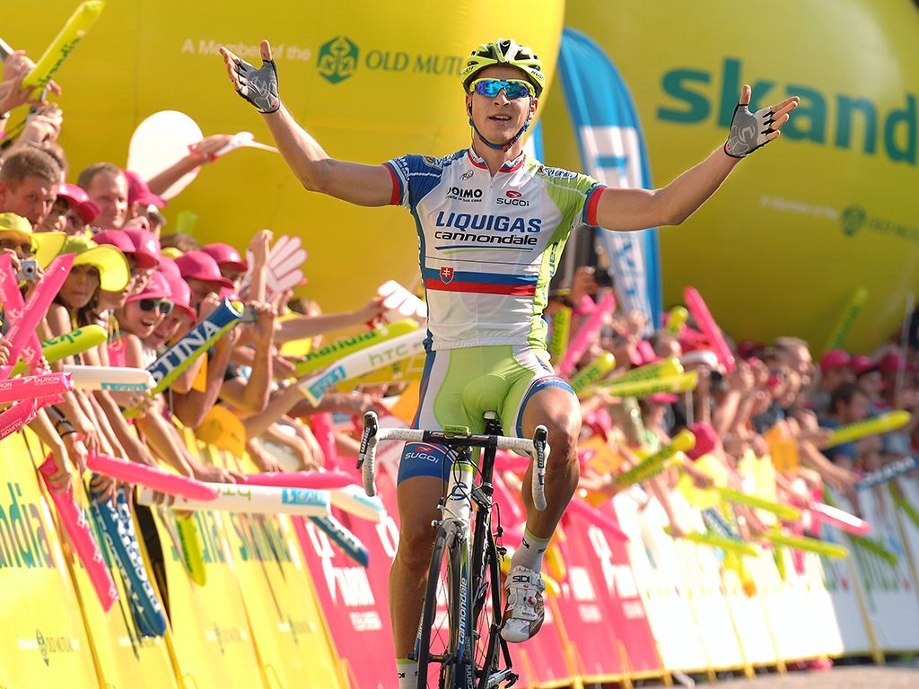 Sagan won two stages and the GC at the 2011 Tour of Poland