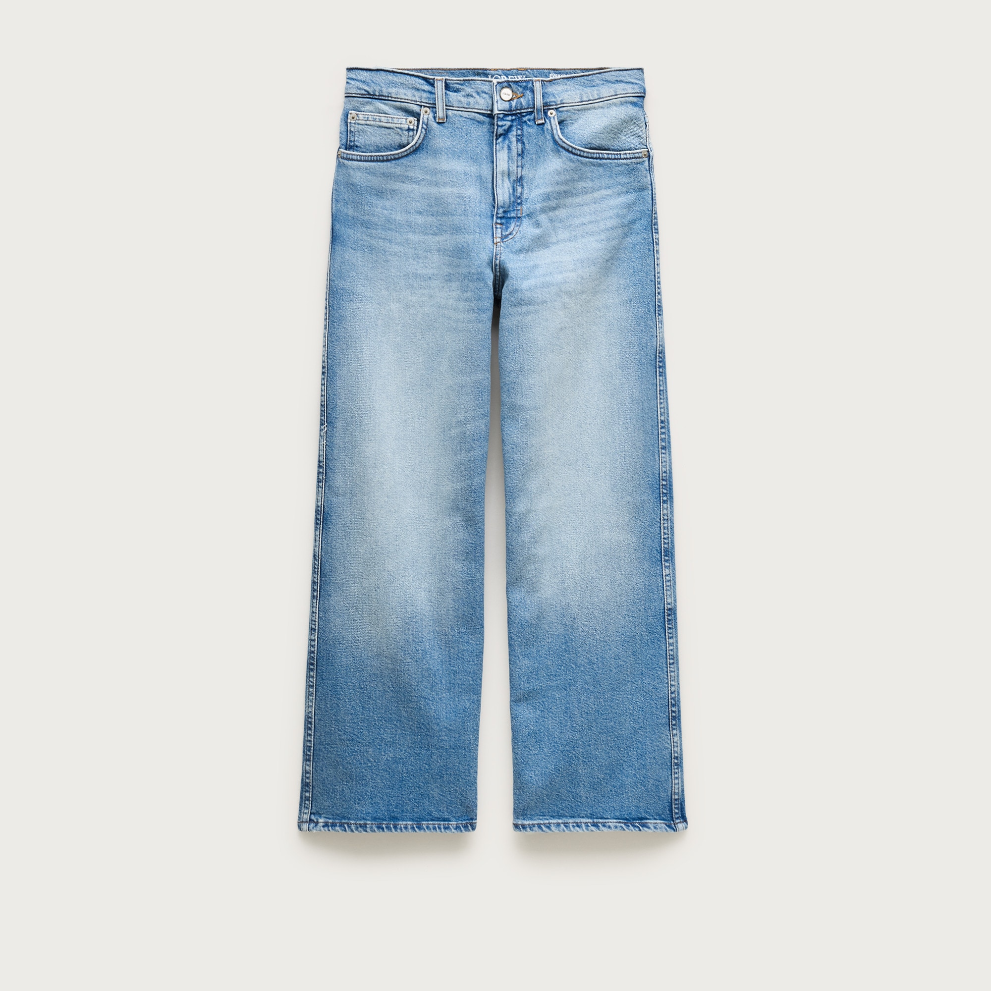 Everyday Wide-Leg Ankle Jean in Semi-Stretch