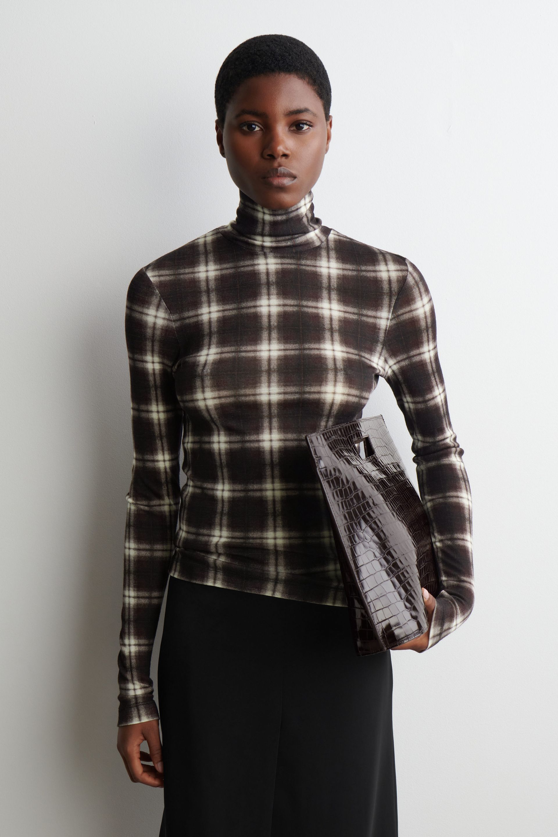 Merino Wool High-Neck Top
