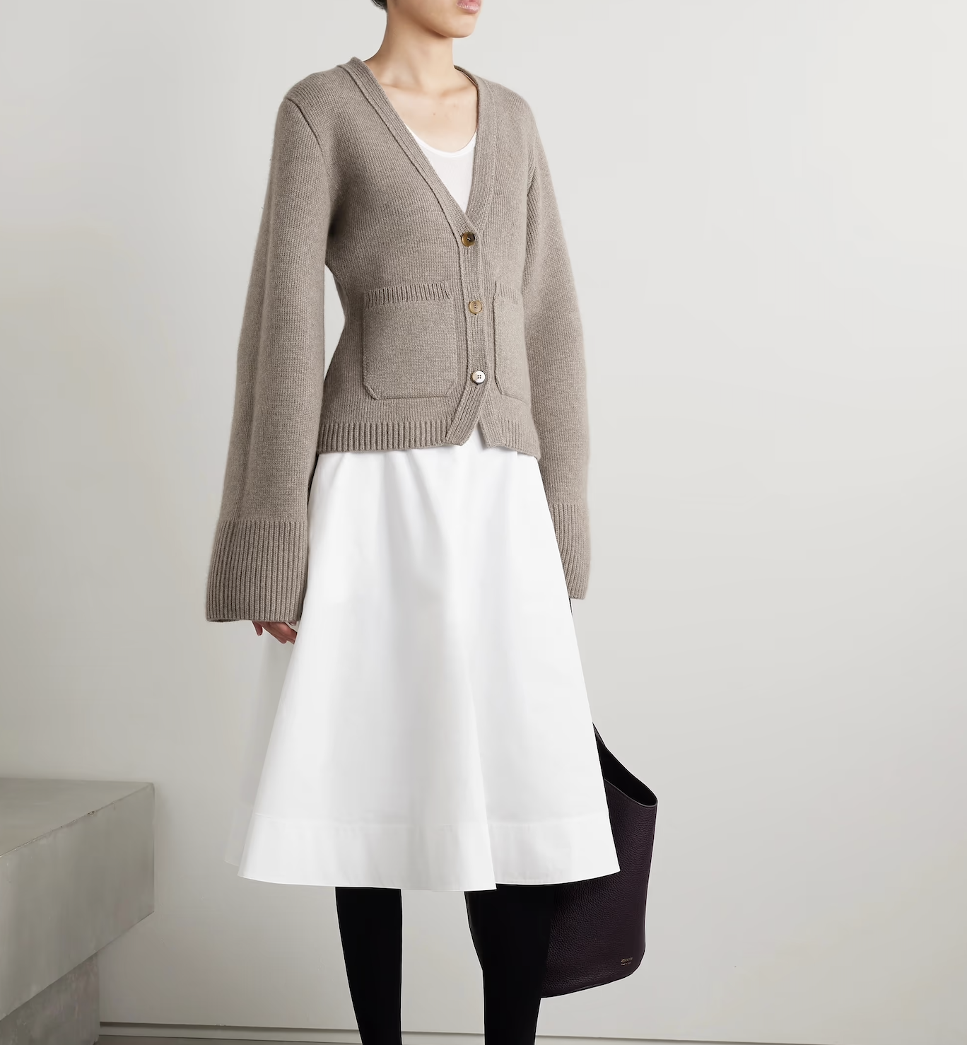 KHAITE, Scarlet V-Neck Cashmere Cardigan