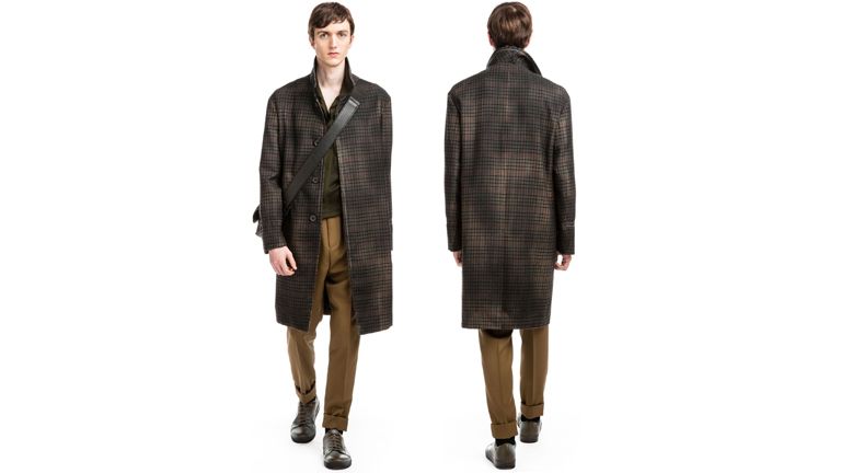 Lanvin Checked Tailored Coat