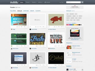 Dribbble simply asks