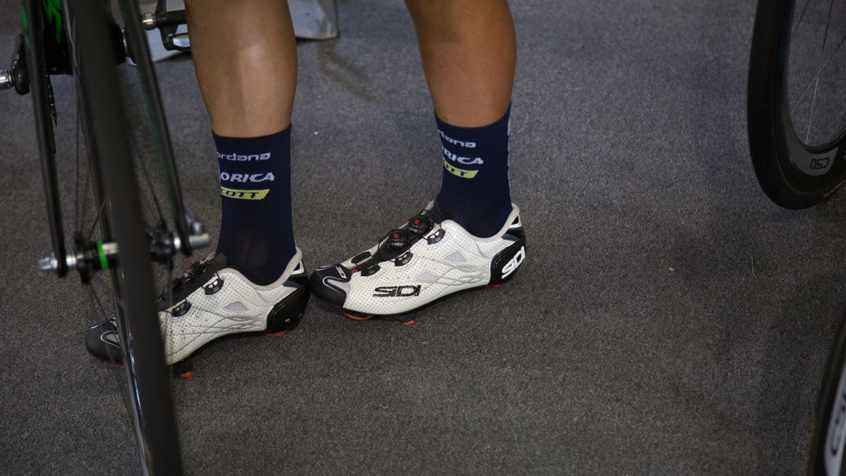 He was also one of many riders sporting Sidi's new Shot kicks