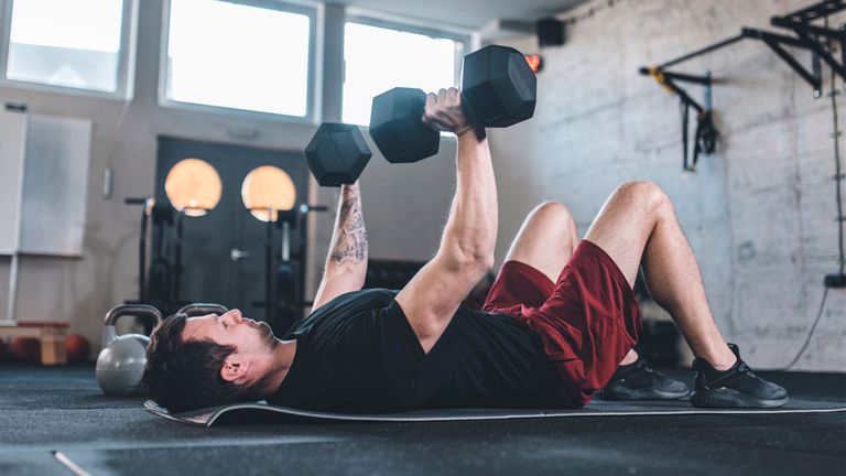 Forget push-ups – build a bigger chest with this fast dumbbell floor ...