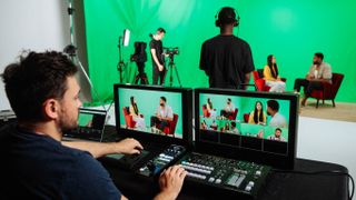 CameraCanon Colour Matching Application in use in a TV greenscreen studio