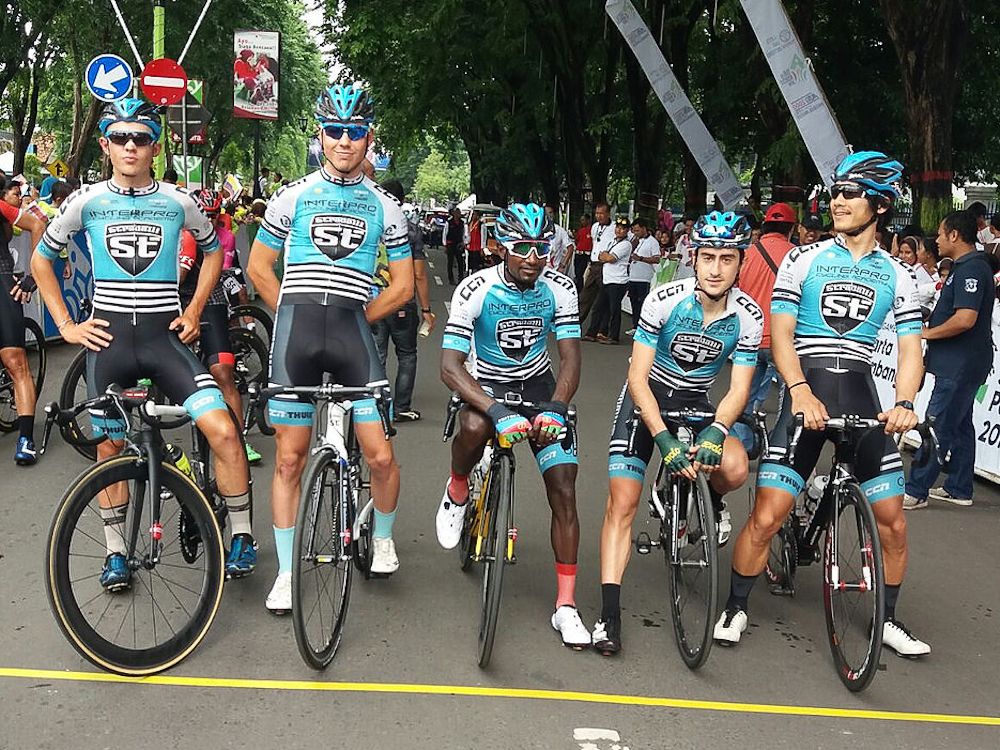 Interpro Stradalli riders at the 2018 Tour of Indonesia