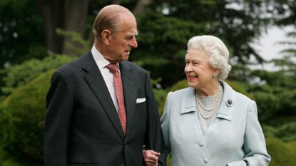 In this image, made available November 18, 2007, HM The Queen Elizabeth II and Prince Philip, The Duke of Edinburgh re-visit Broadlands, to mark their Diamond Wedding Anniversary on November 20
