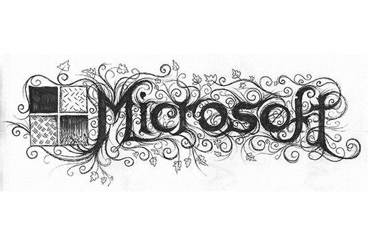 Black metal logos