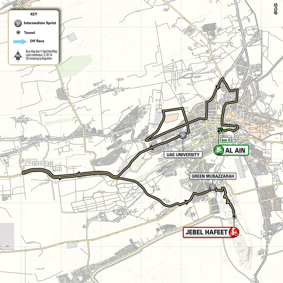 Maps and profiles for the 2024 UAE Tour