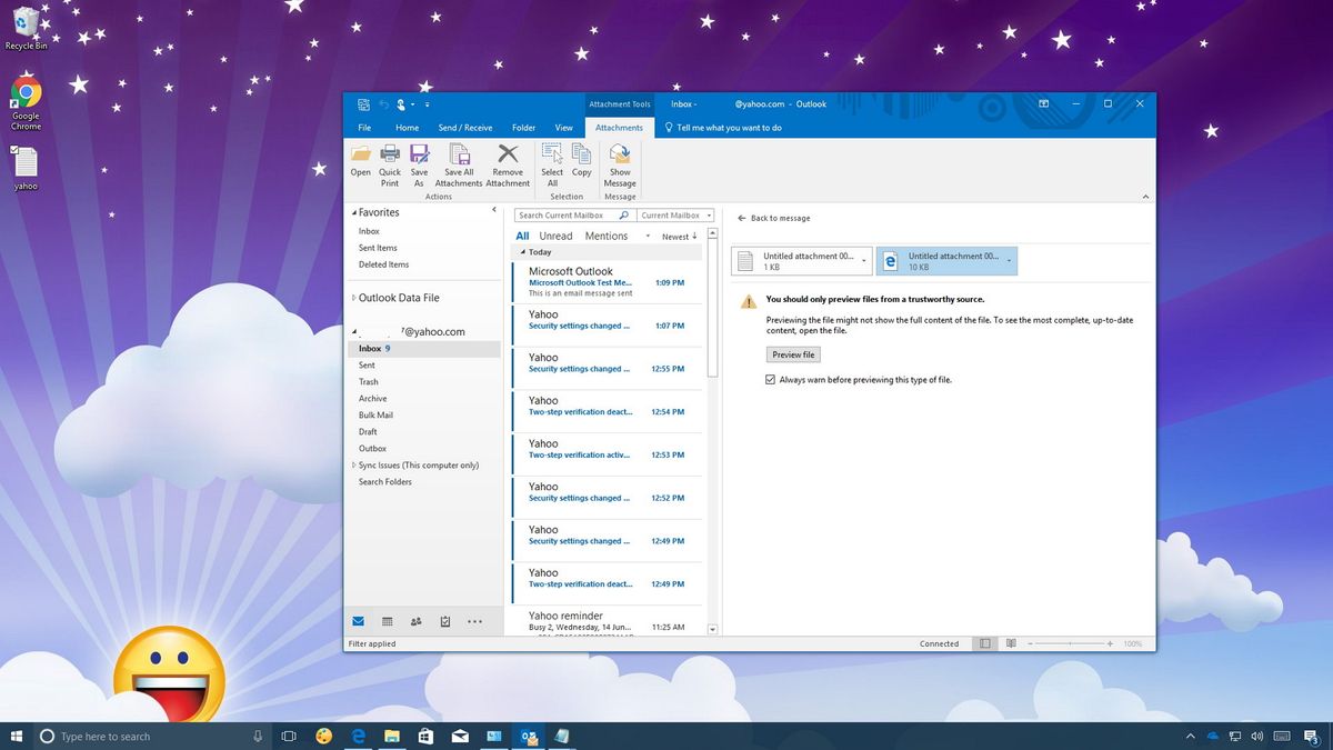 Como adicionar uma conta IMAP do Yahoo ao Outlook Desktop sem uma