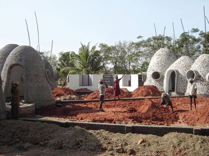The Volontariat Home domes by Anupama Kundoo