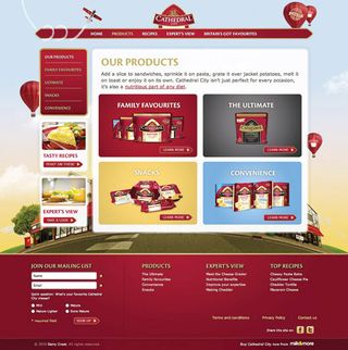Cathedral City redesign: product page
