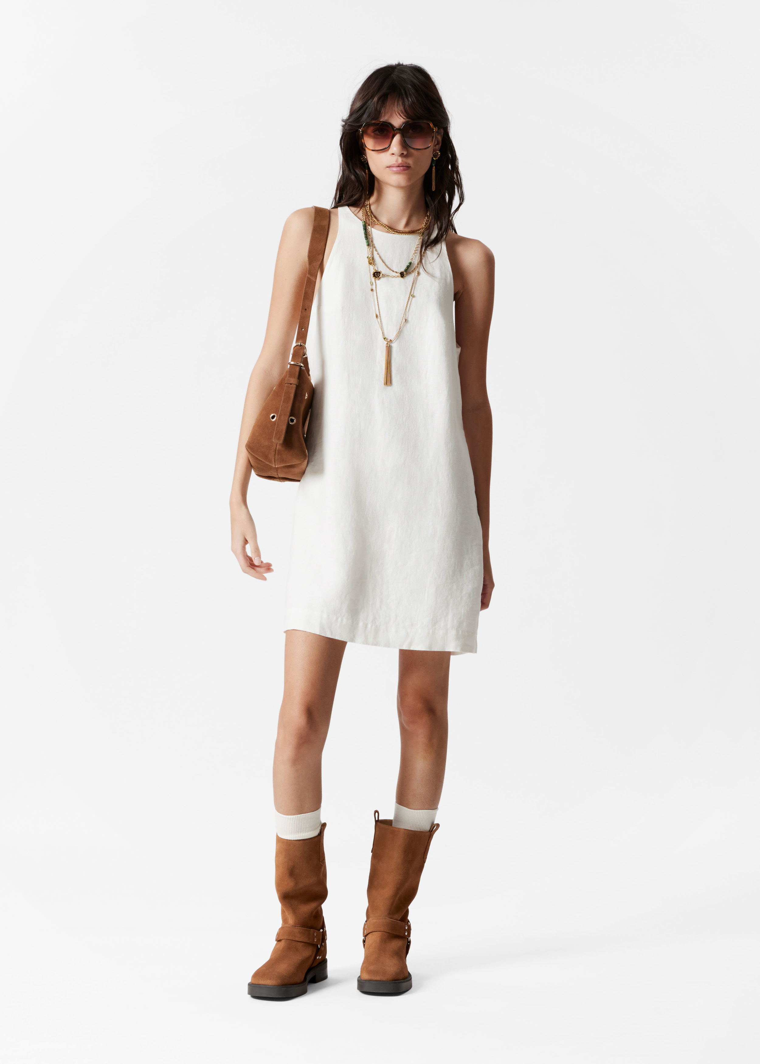 Linen A-Line Dress