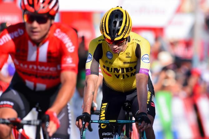 Primoz Roglic (Jumbo-Visma) made up some time on stage 2