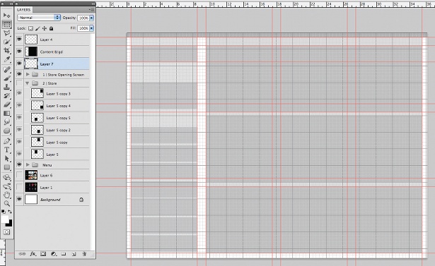 Design an iPad app UI in Photoshop: step 7