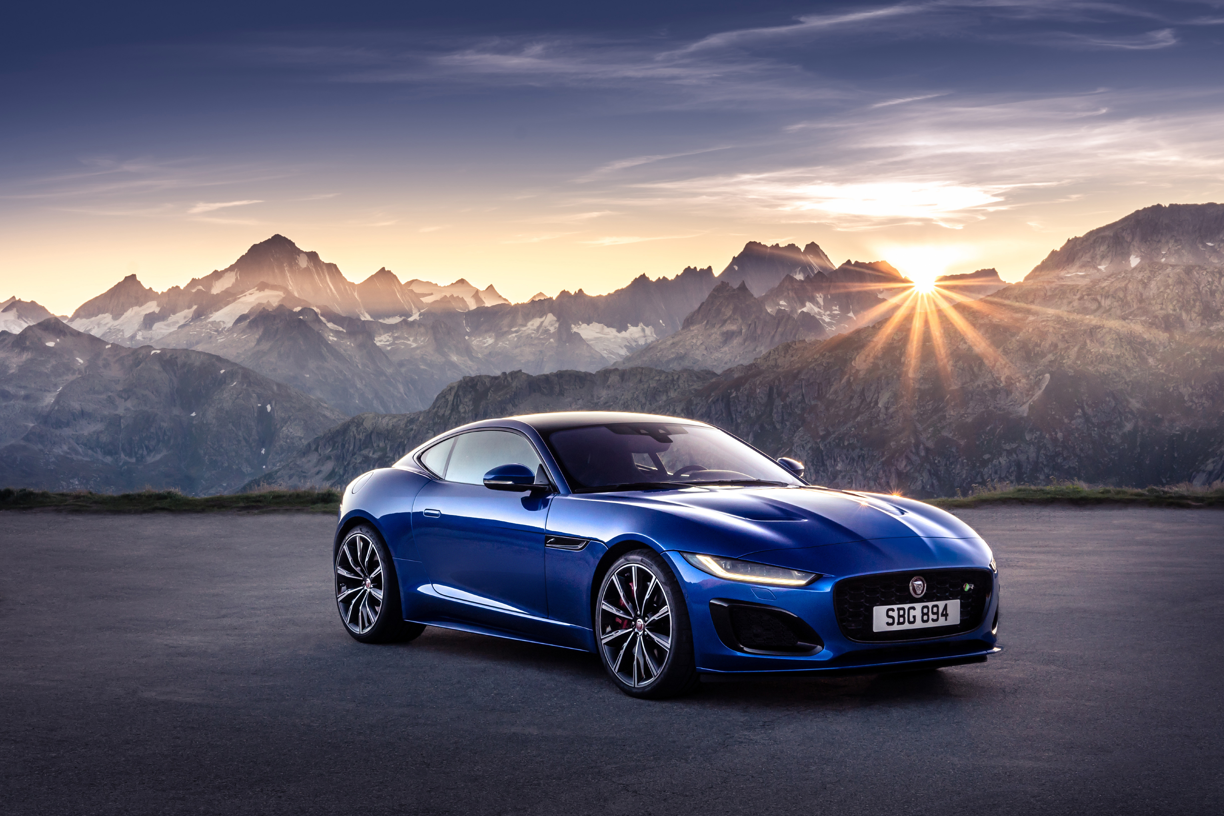 Blue Jaguar F-Type