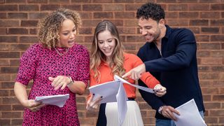 Waterloo Road stars Angela Griffin, Katie Griffiths and Adam Thomas