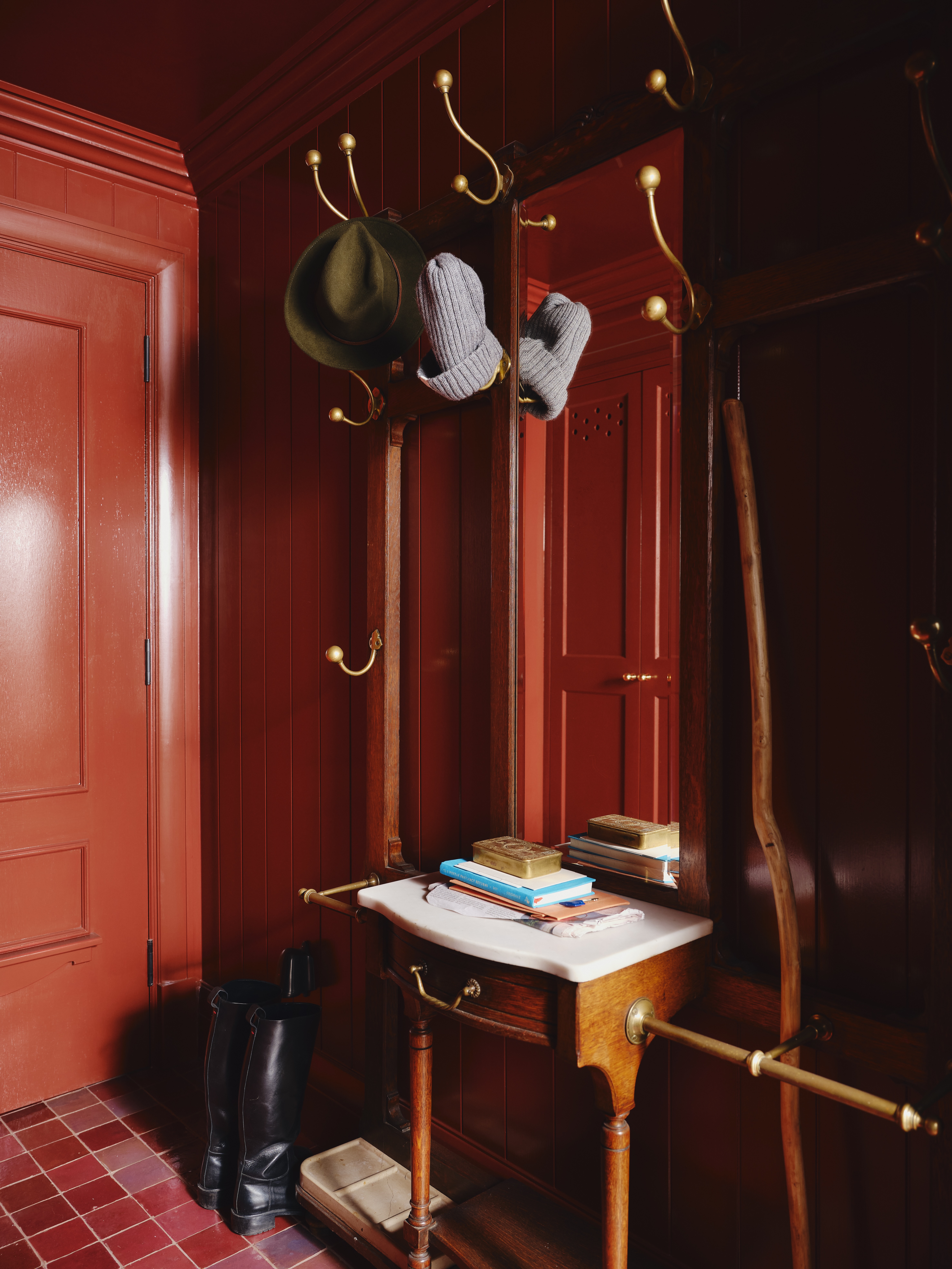 Brightly coloured interiors