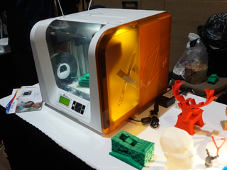 The Da Vinci Junior 3D Printer by XYZPrinting, at CES 2015.