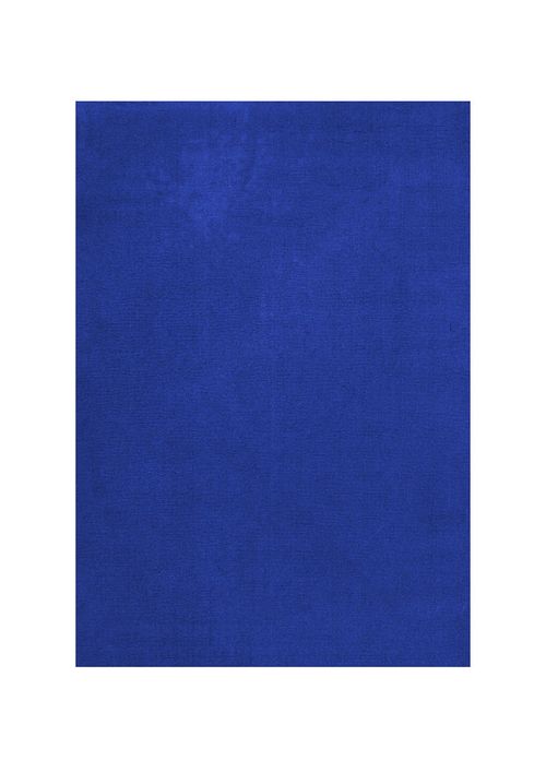 Solid Wool Rug in Blue Fonc&eacute;