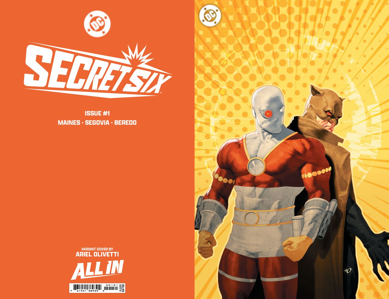 Arial Olivetti's variant cover for Secret Six #1.