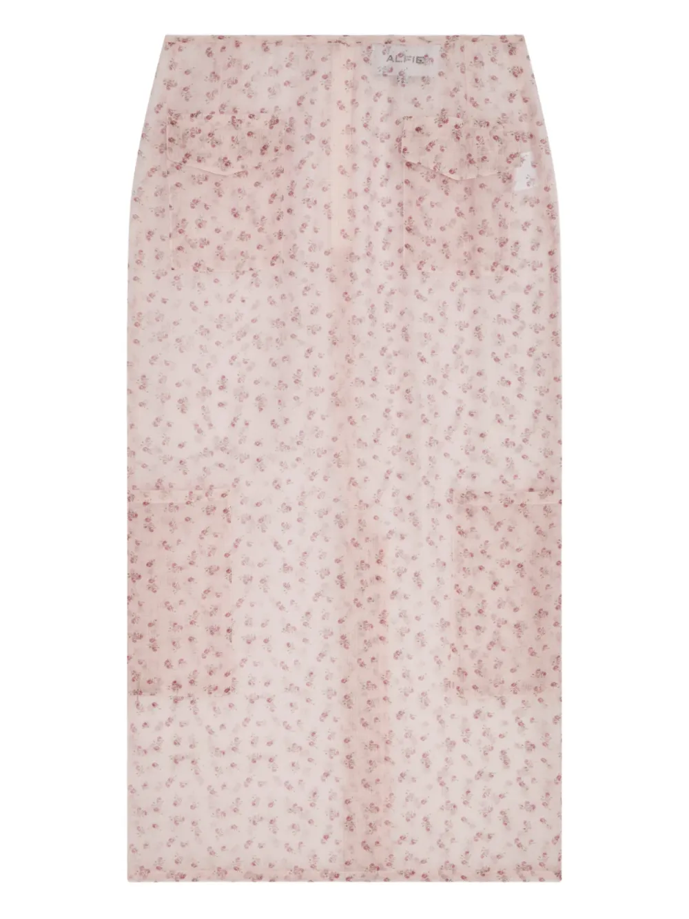 Alfie Valletta Rose-Print Midi Skirt | S