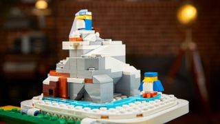 Lego Mario ? - Diorama della Cool Cool Mountain con due pinguini