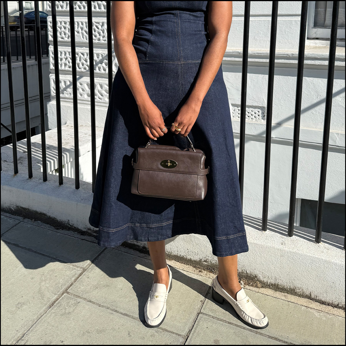 A fashion editor styles the Mulberry small Stevie bag in ebony