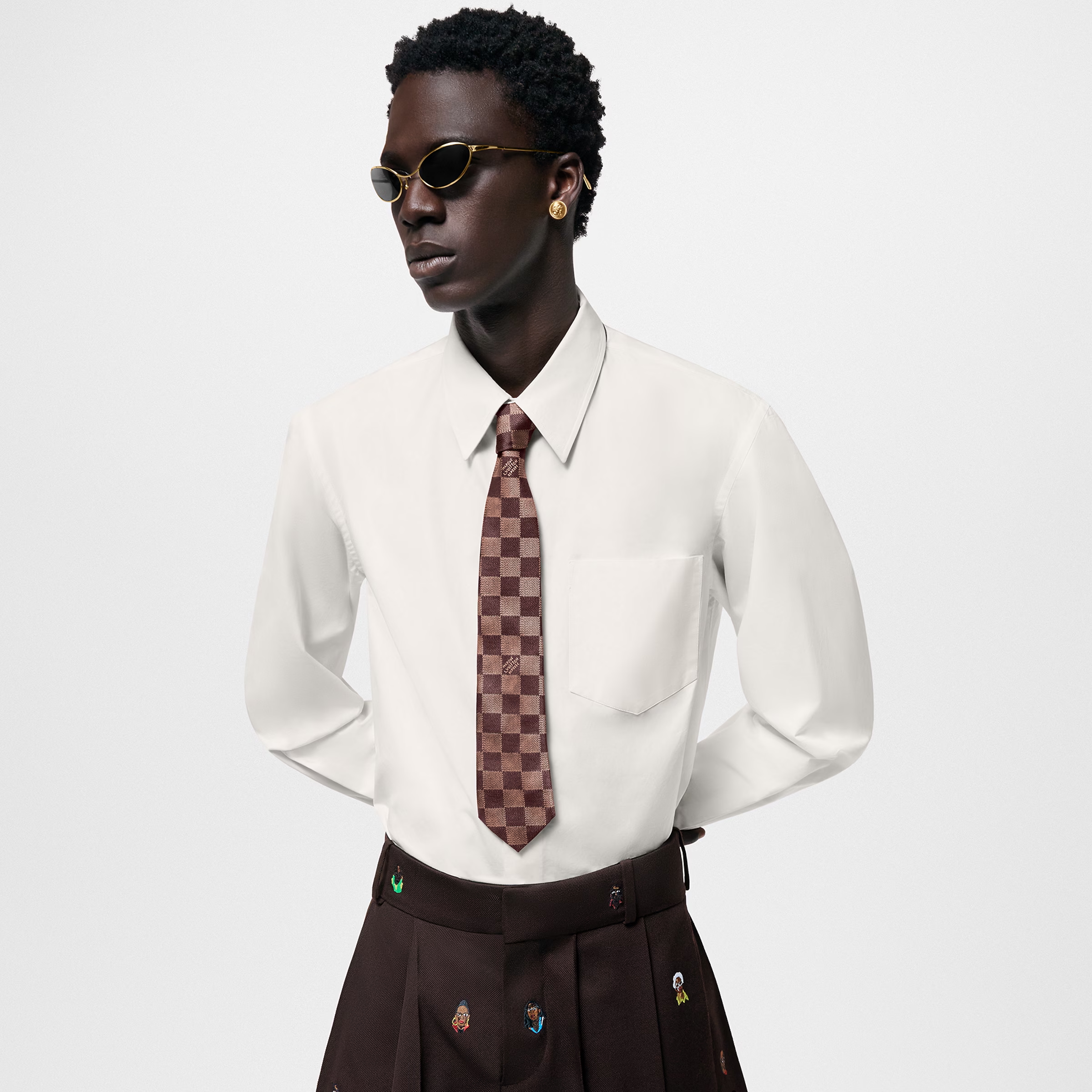 Damier Pop Tie