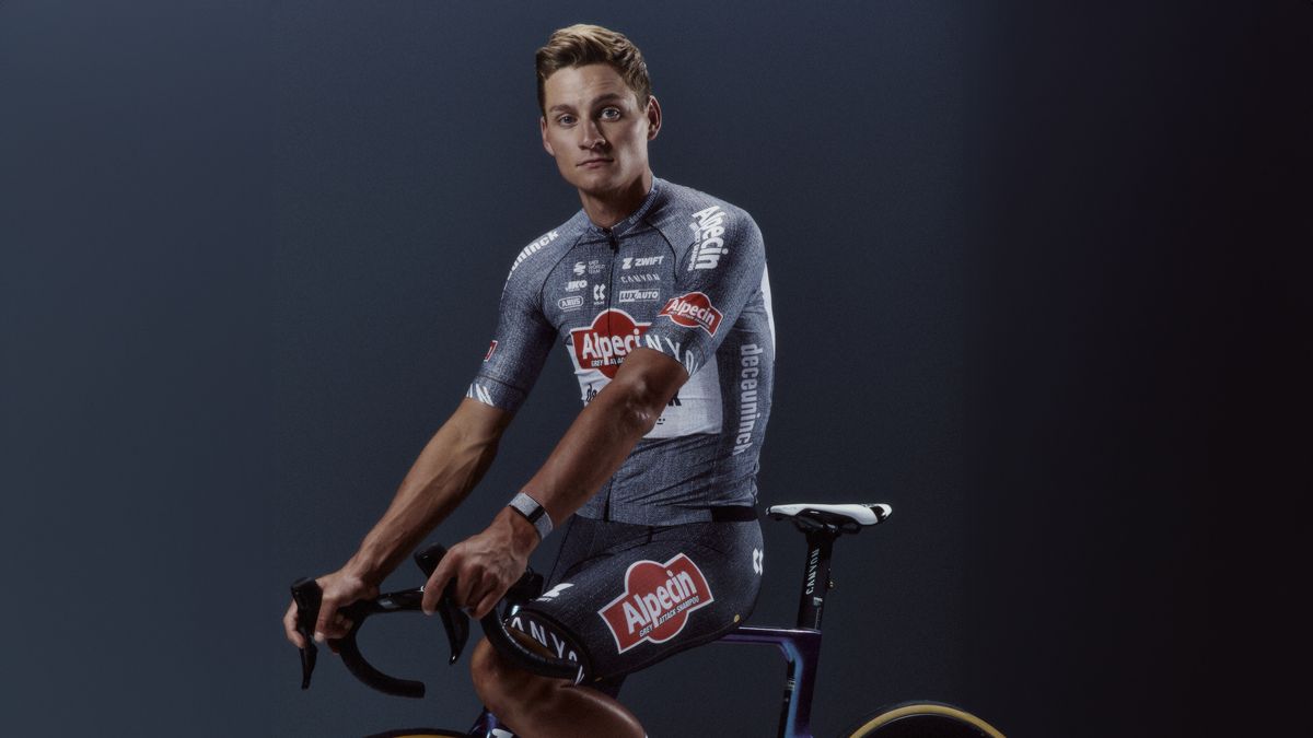 Mathieu van der Poel in Alpecin-Deceuninck&#039;s special 2024 Tour de France kit