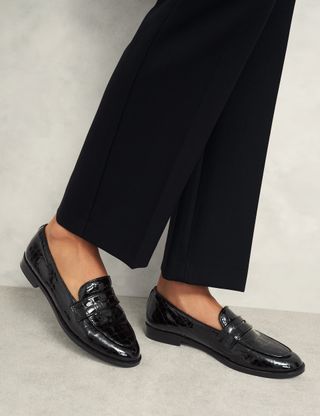 Leather Flat Loafers