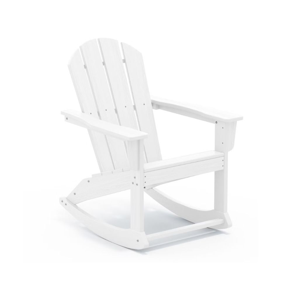 White rocking chair